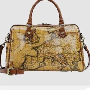 Patricia Nash European Mapprint Skye Satchel/crossbody